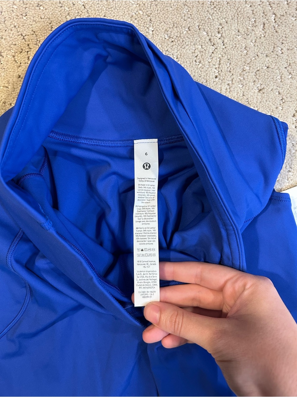 NWT Lululemon Fast and Free HR Short 6” *Pockets in Beach Ball Blue Size 6 - Picture 4 of 8